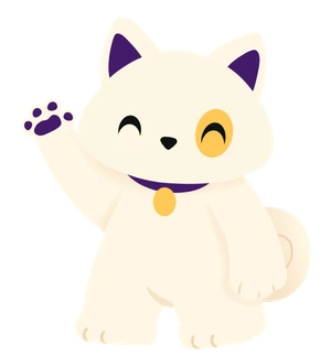 Sukie mascot waving hello.